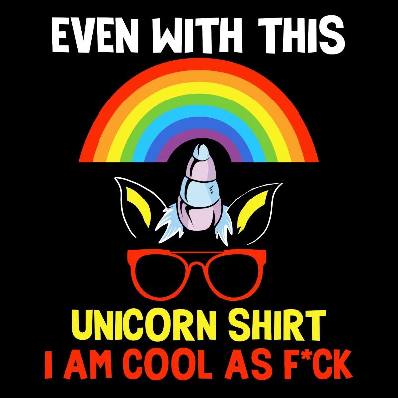 Cool comme licorne Rainbow Badass Friend