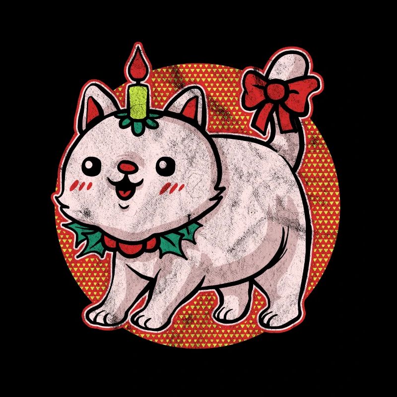 Pull de Noël moche Chat