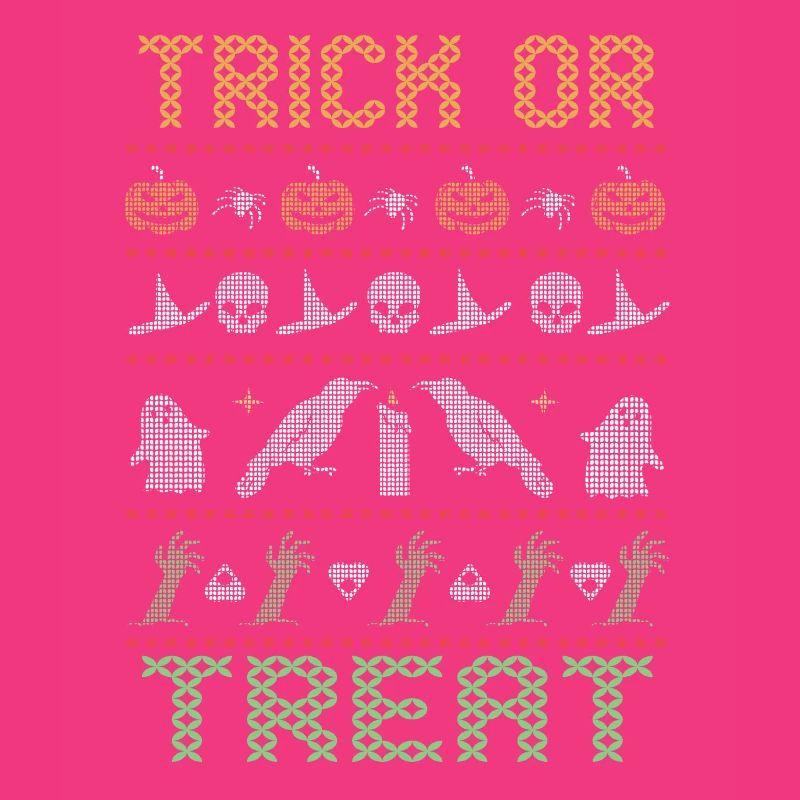 Stitch Pattern Horror Creatures Trick Halloween
