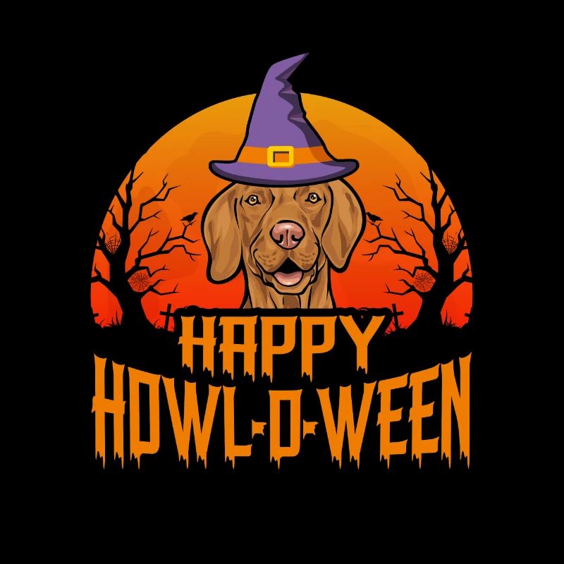Vizsla Halloween Happy Howl-O-Ween