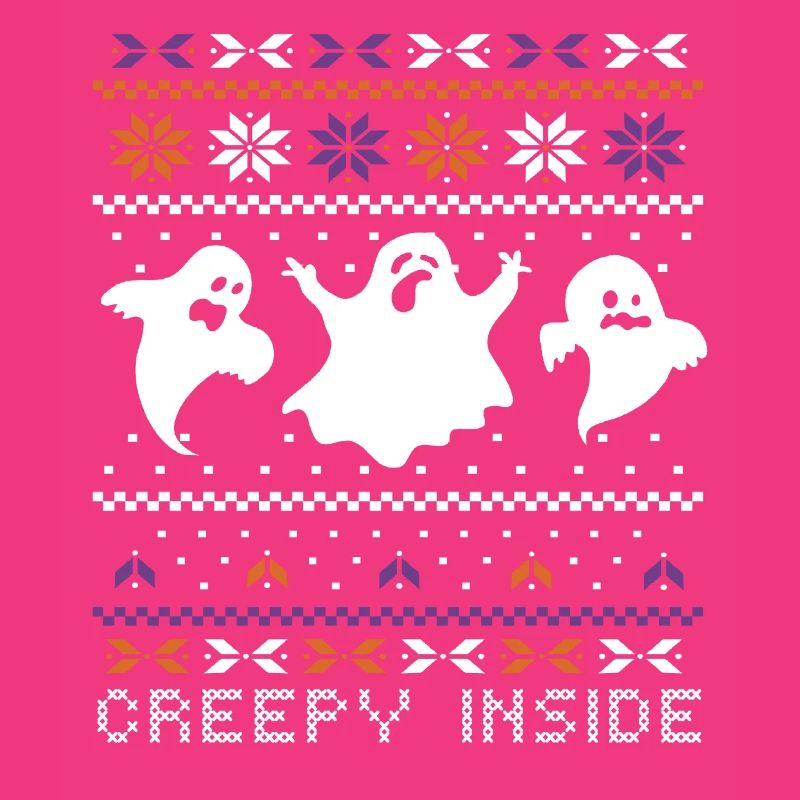 Stitch Pattern Ghost Creatures Inside Halloween