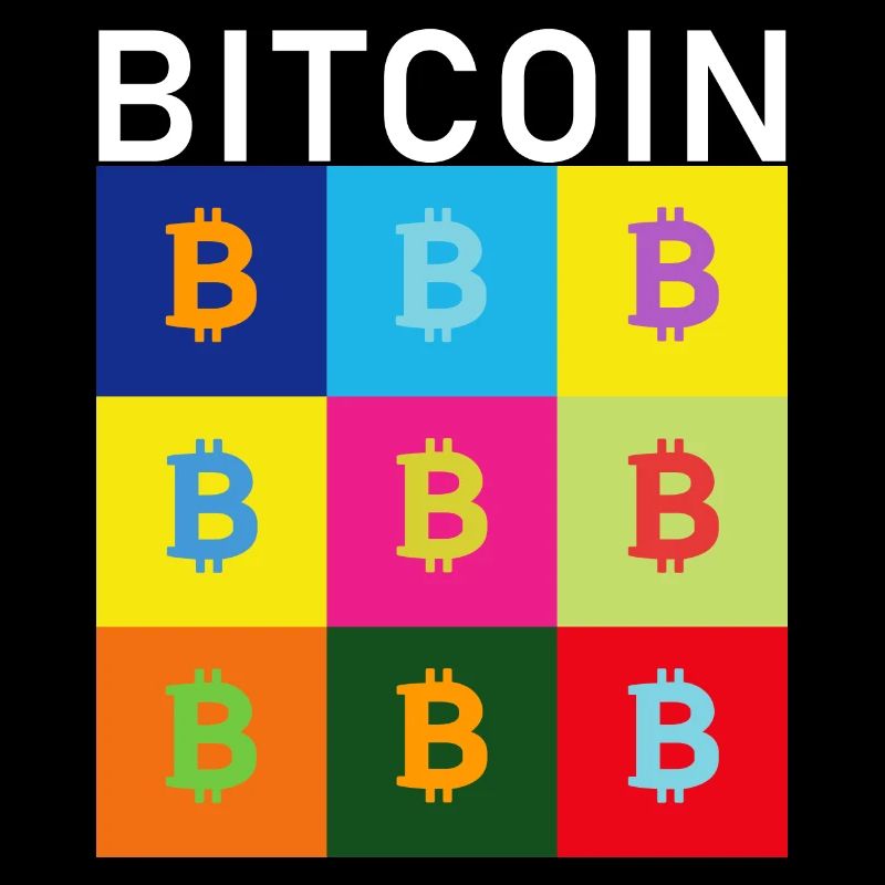 Bitcoin PopArt white