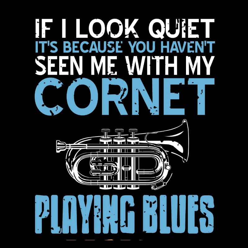 Tu ne m’as pas vu avec mon cornet jouant du blues