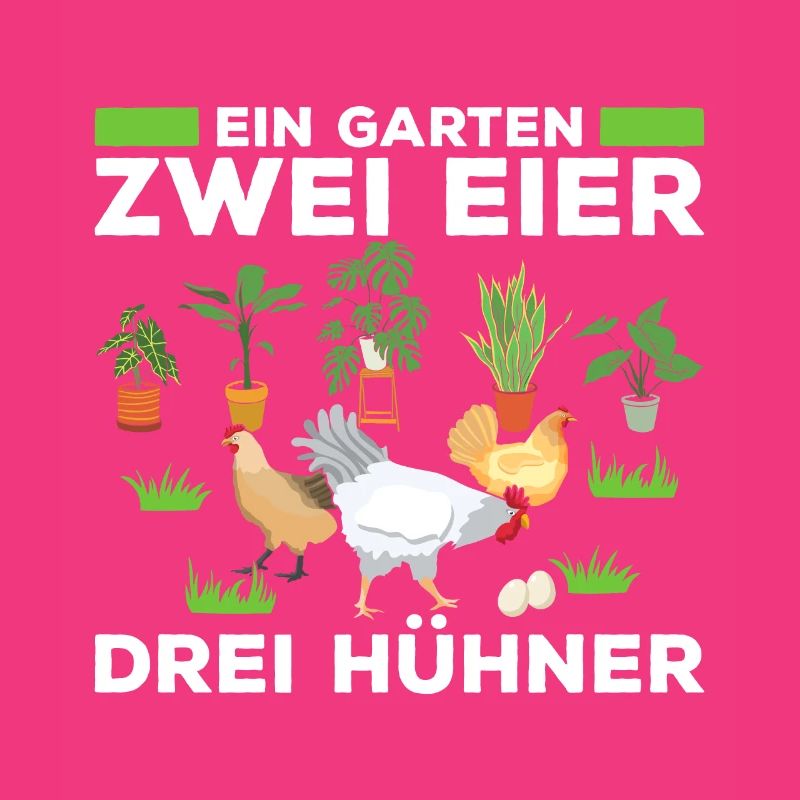 Ein Garten Zwei Eier Drei Hühner Geschenk