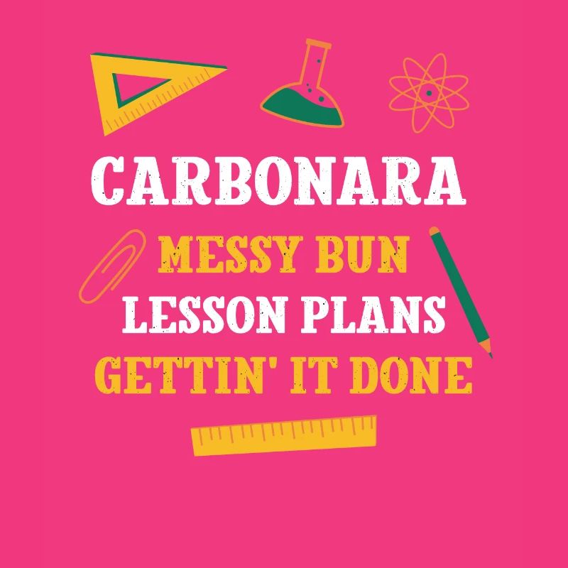 Carbonara Messy Bun Plans de leçon Drôle De Professeur
