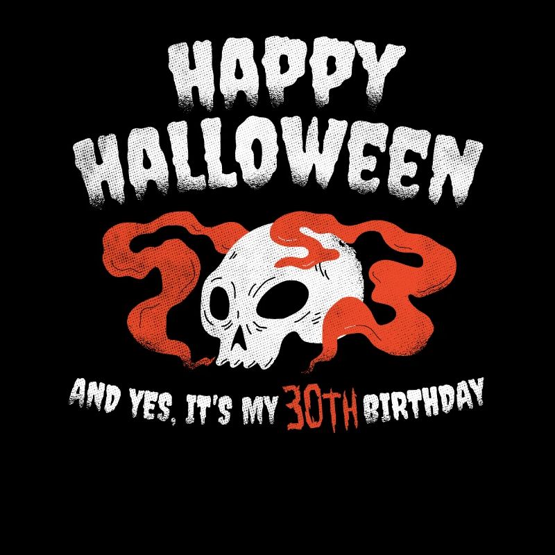 Scary Horror Age 30 Year Old Birth Born Halloween