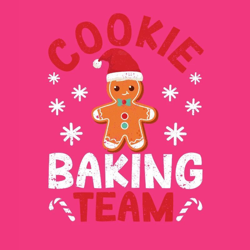 Cookie Baking Team Christmas Baker Cook