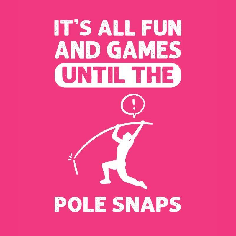 The rod snaps. Pole vault.