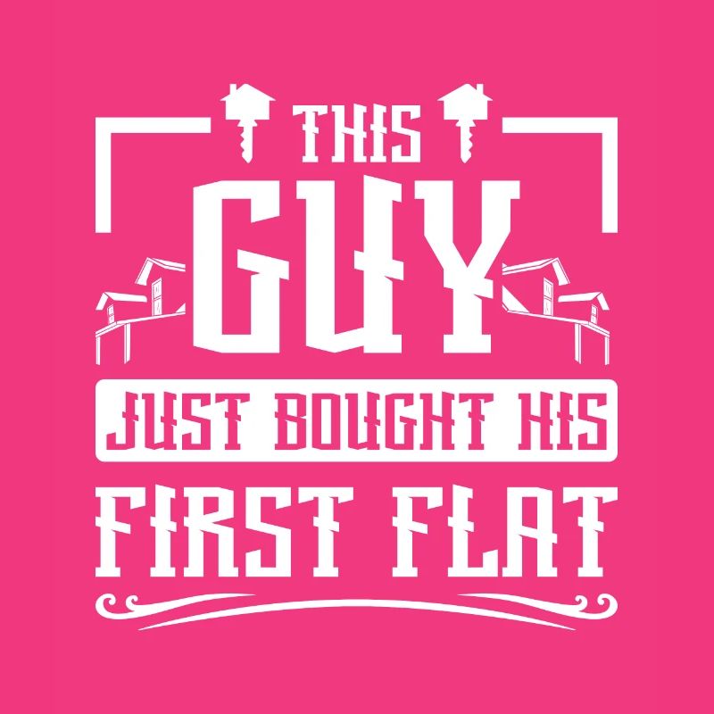 This guy just bought his first flat