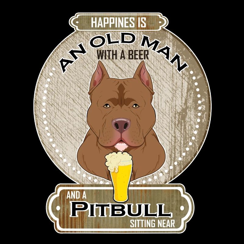 Pitbull Papa Amateur de bière