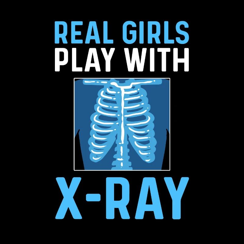 Echte Mädchen Spielen Mit Röntgenstrahlen.
