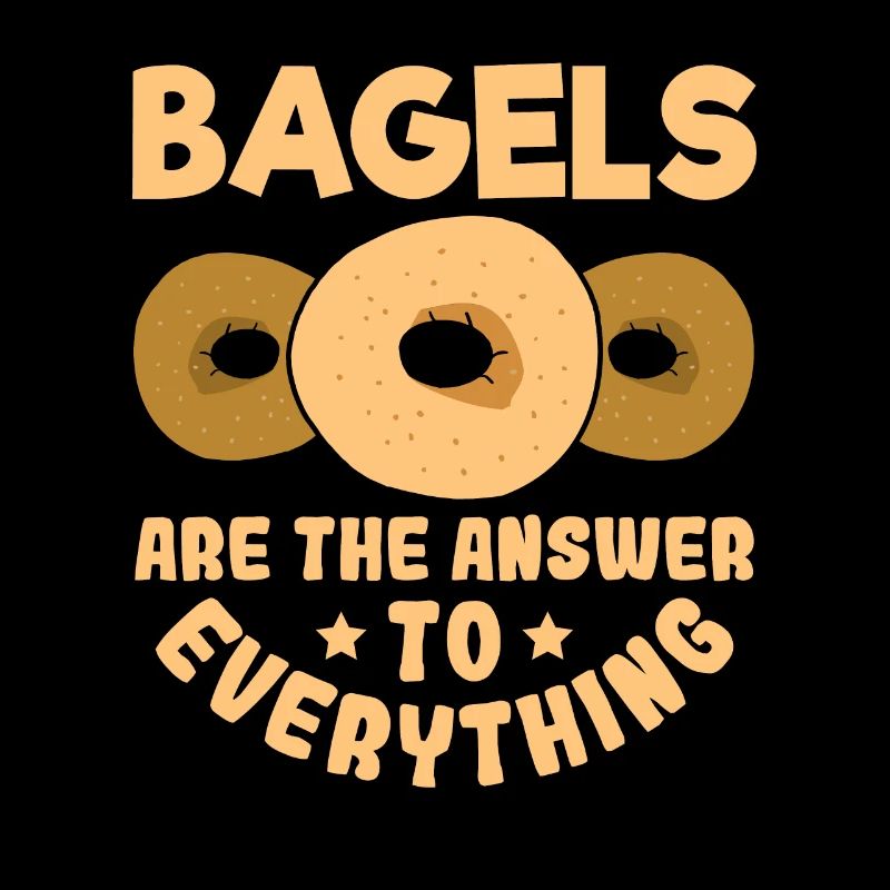 Bagel Spruch Geschenk
