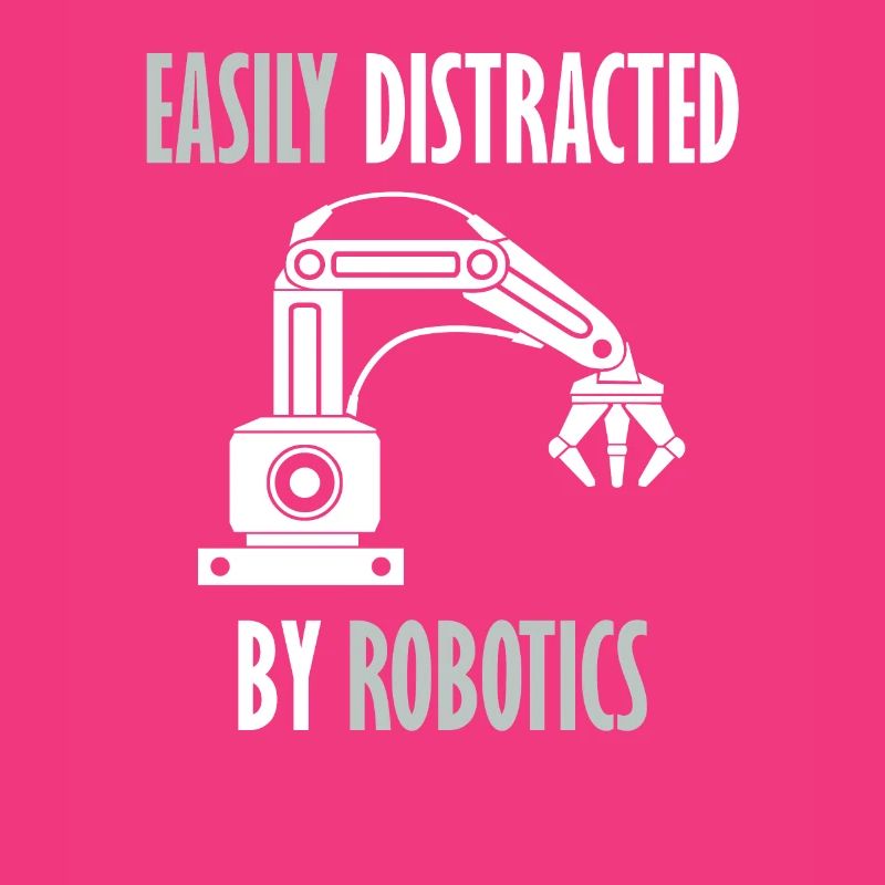 Abgelenkt von Robots Programming Coder Engineer