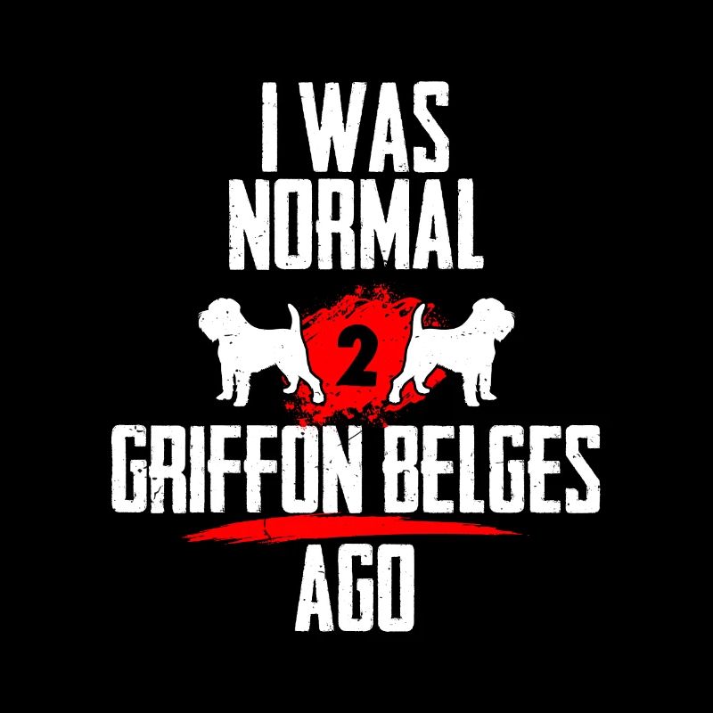 Ich war normal 2 Griffon Belges voher