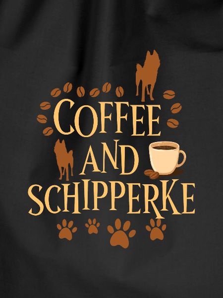 Coffee and Schipperke