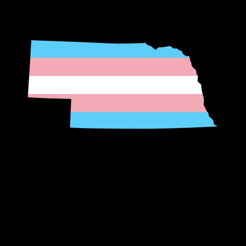 Trans Flag Nebraska LGBT Pride Support