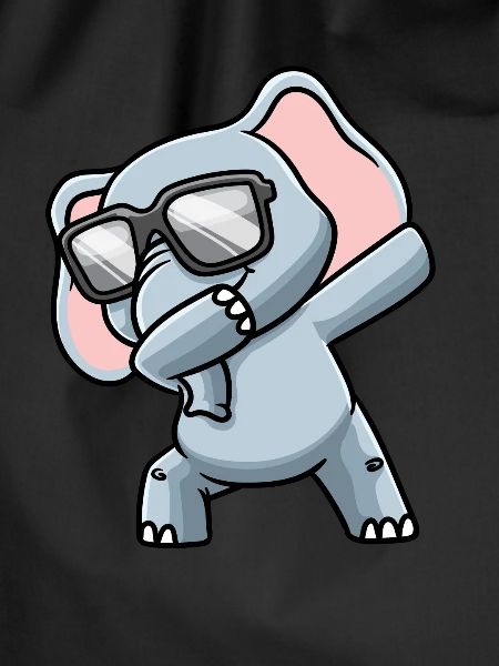 Elephant With Sunglasses Dabbing