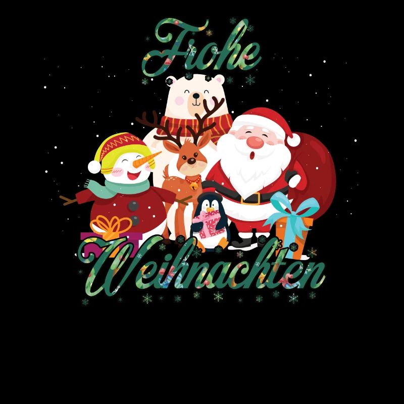 Frohe Weihnachten Weihnachtsmann Geschenk Design