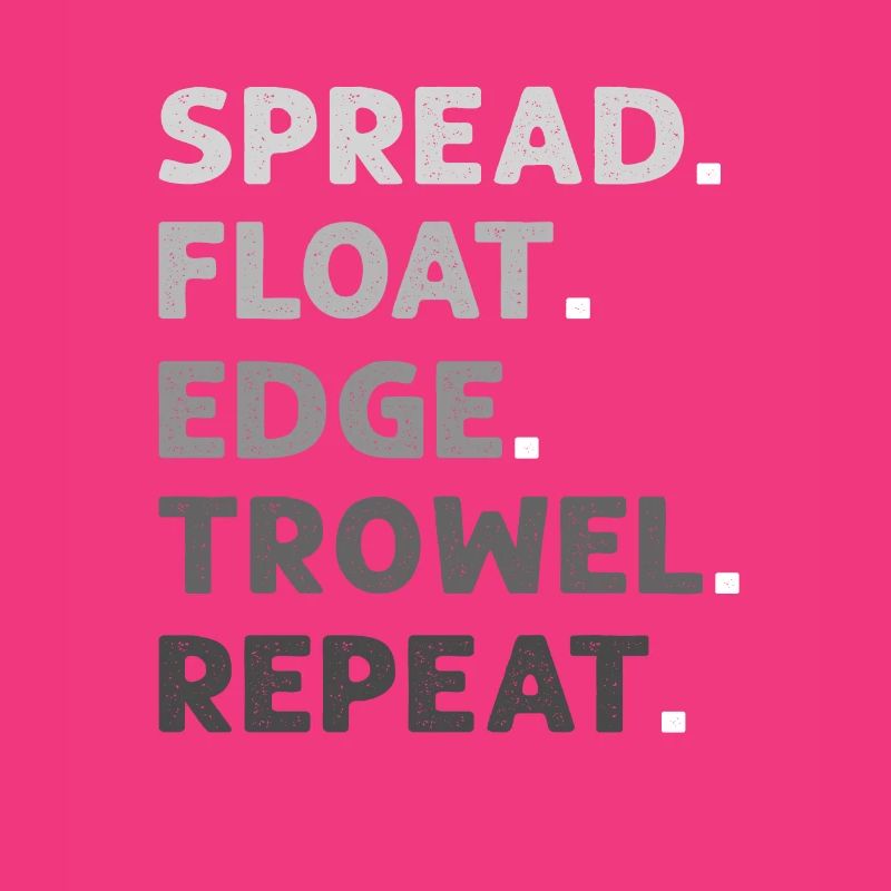 Ausbreitung Float Edge Glättekelle Repeat.