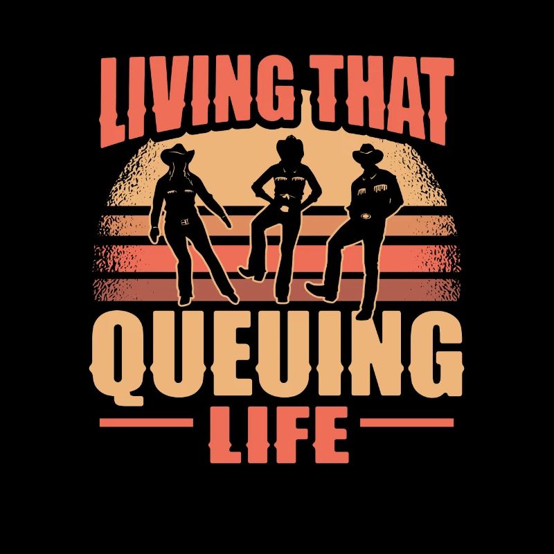Line Dancing Cowboy Texas Line Dance Cadeau
