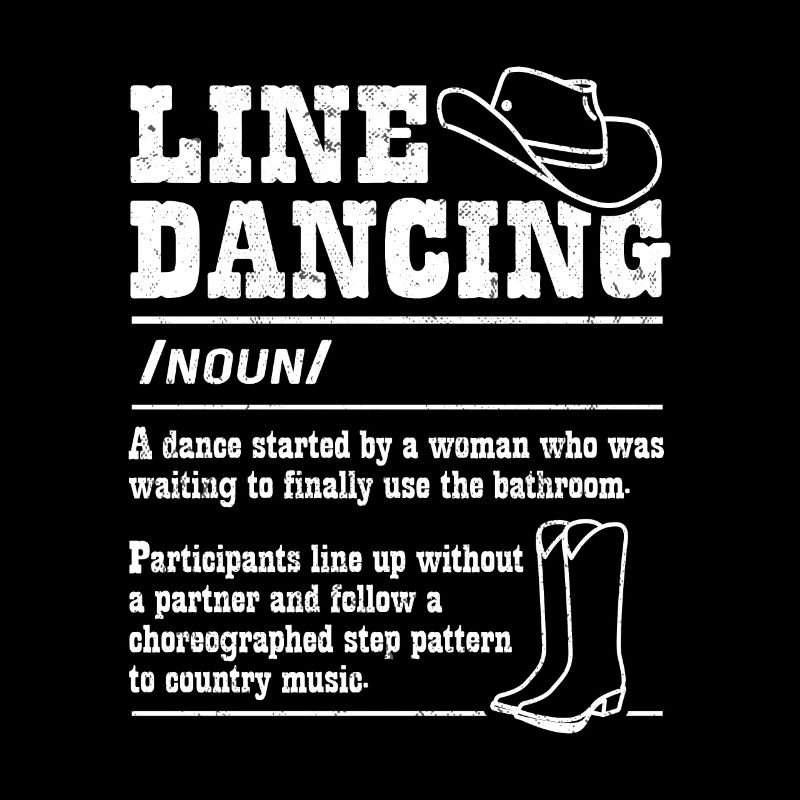 Line Dancing Cowboy Texas Line Dance Geschenk