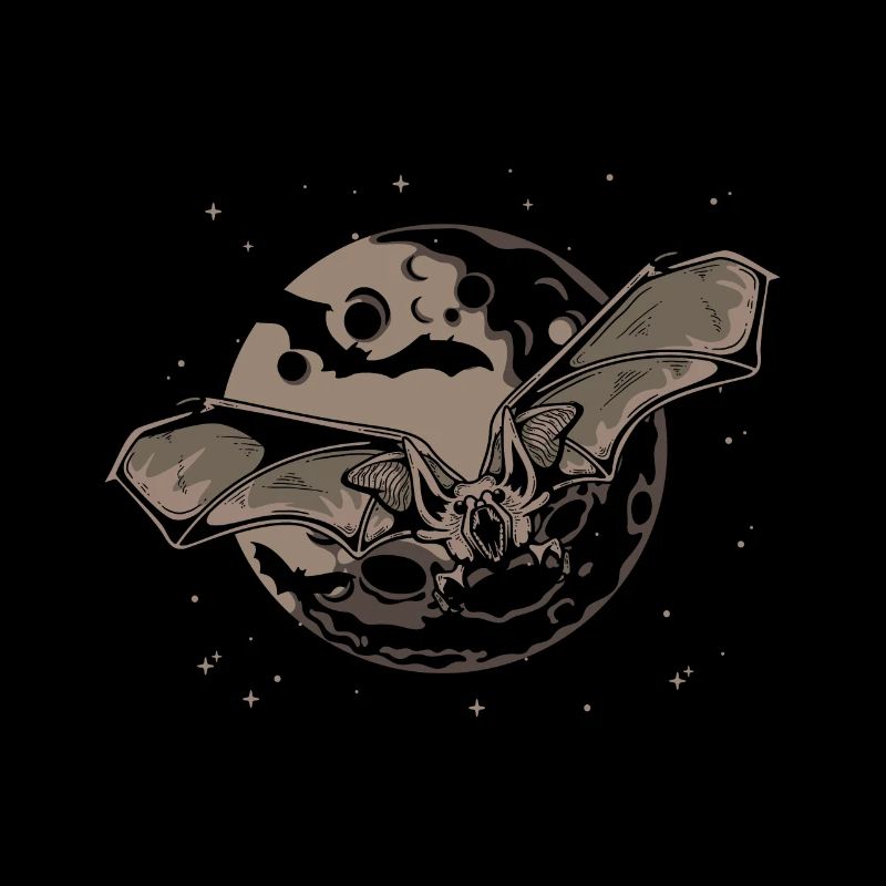 Fledermaus Vollmond Halloween
