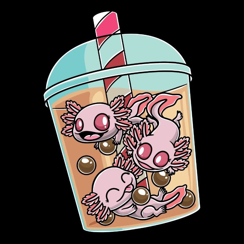 Axolotl In Bubble Tea