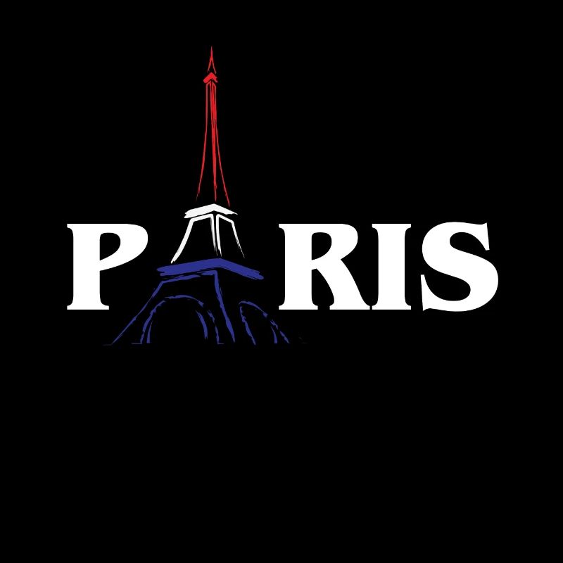 Tour Eiffel avec Français drapeau Français Love Paris