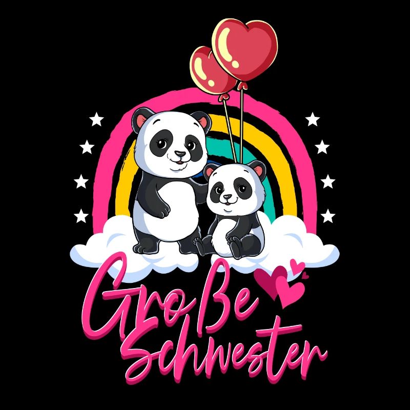 Große Schwester Panda