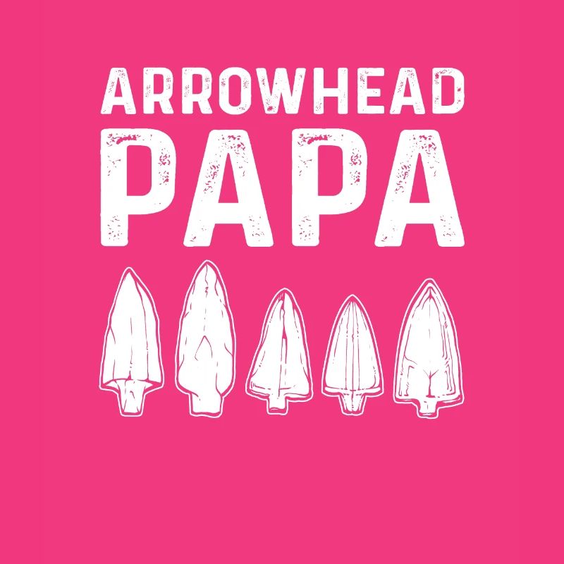 Pfeilspitze Papa. Papa Pfeilspitzenjagd