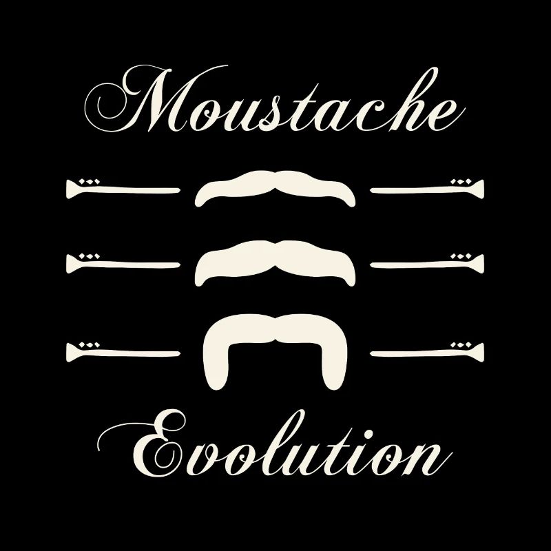 moustaches évolution, Idée cadeau d'élégance.