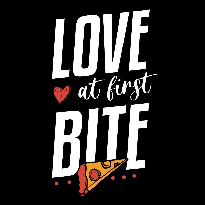 L'amour à la première bouchée Fabrication de pizza drôle