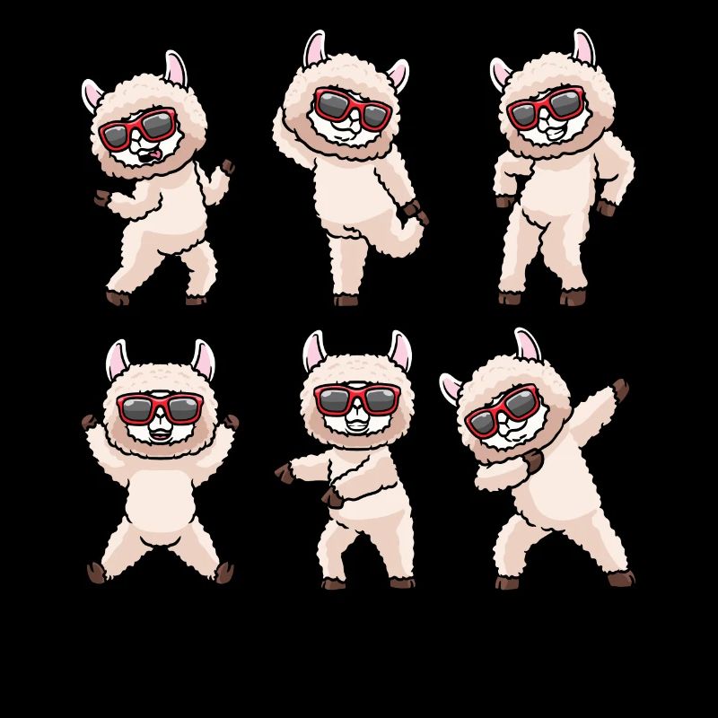 Alpaca Dancing With Sunglasses Dance Dancer