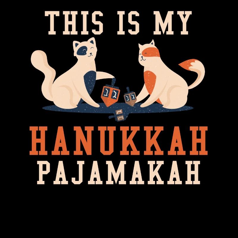 Chats Juifs de Noël Juif est mon Hanoukka