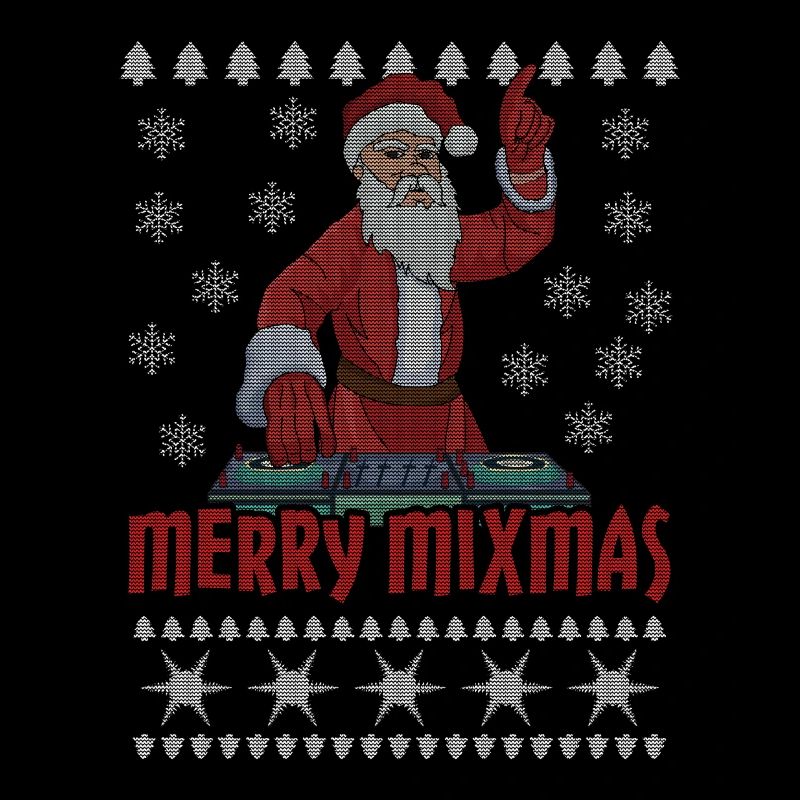 Ugly December Techno Rave Santa Ugly Christmas