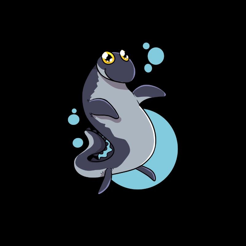 Cartoon Mosasaurus
