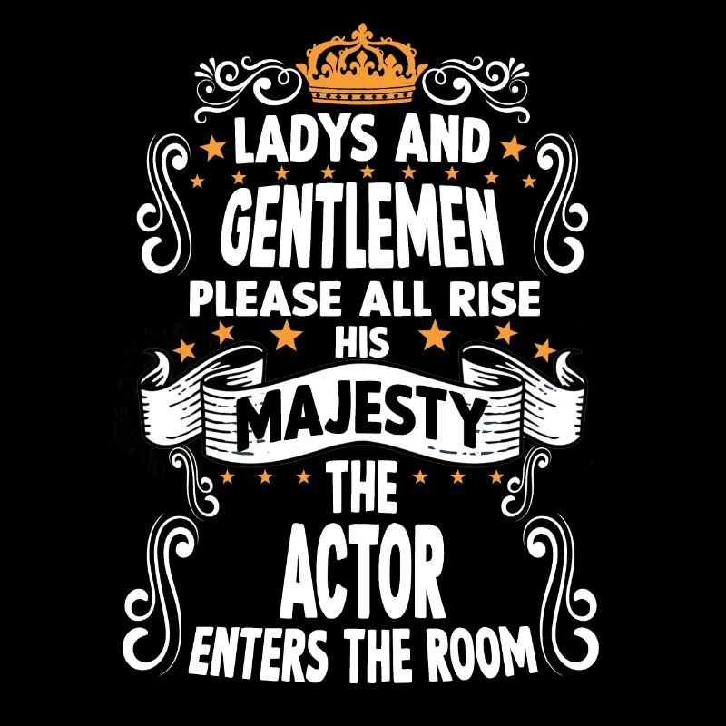 Schauspieler T witziges Spruch Motiv Schauspieler