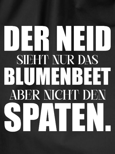 Neid Blumenbeet Spaten