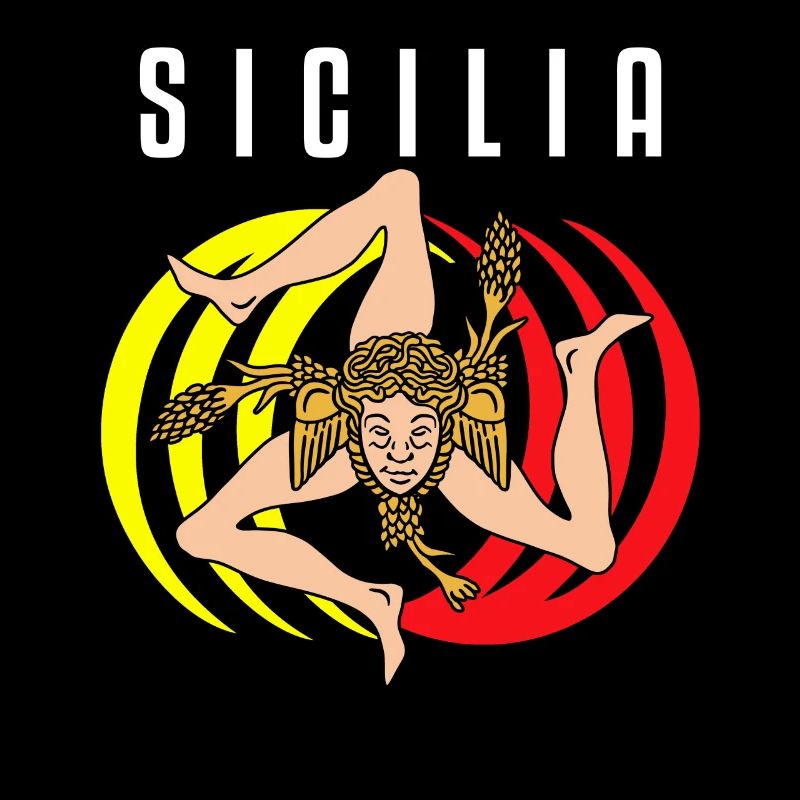 Sicily flag Sicily Palermo Italy