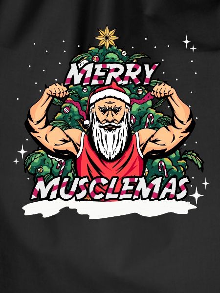 Christmas Muscle Santa Tree
