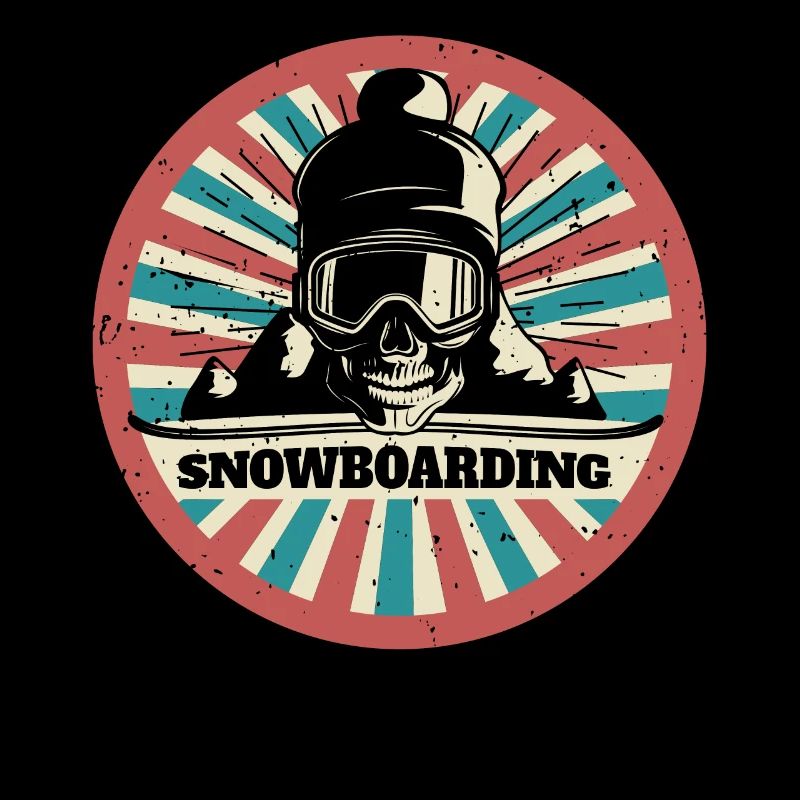 Snowboard Skull