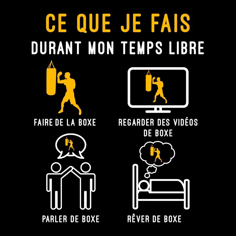 boxe temps libre cadeau boxeur