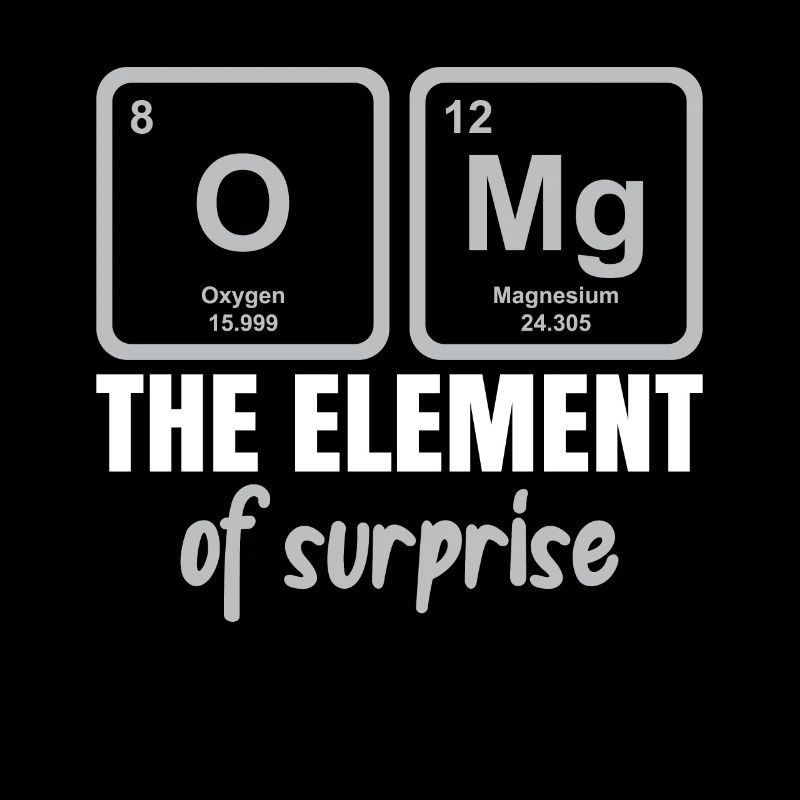 Das Element des Überraschungschemie-Humors