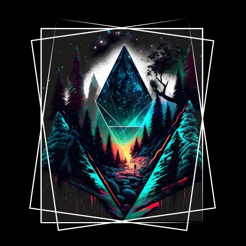 Geometric Nature Trance Polygon Abstract Mystical