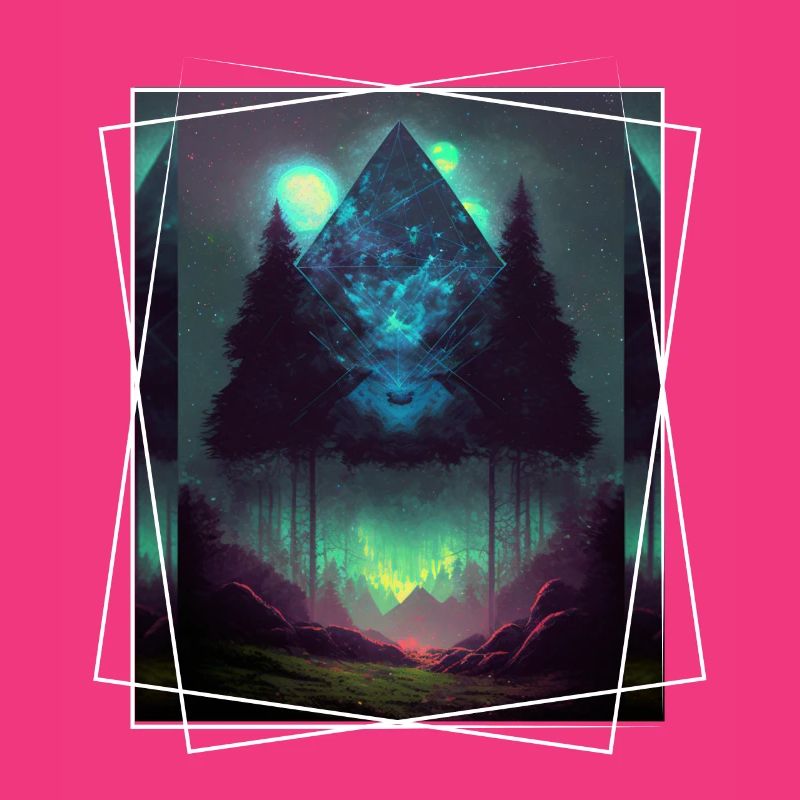Geometric Nature Trance Polygon Abstract Mystical