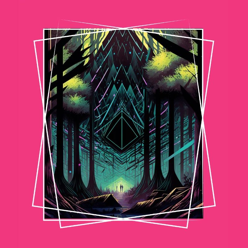 Geometric Nature Trance Polygon Abstract Mystical