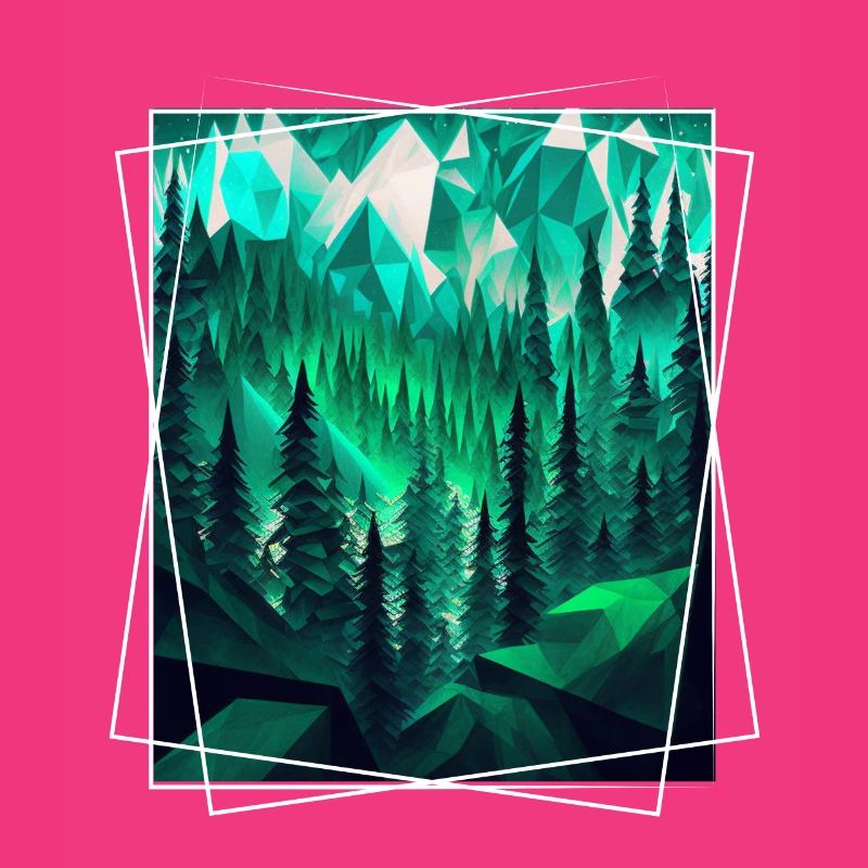 Geometric Nature Trance Polygon Abstract Mystical