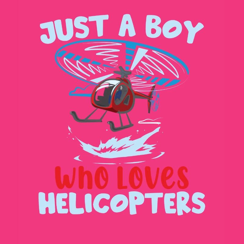 Junge Hubschrauberpilot