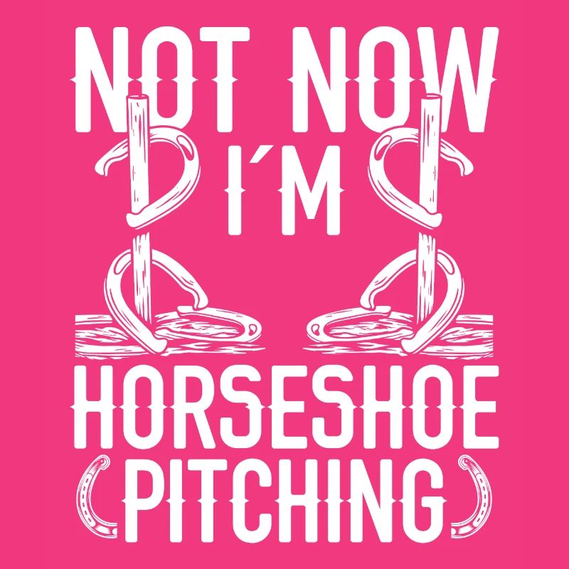 Horseshoe Pitching Game Not Now at Throwing TossHo