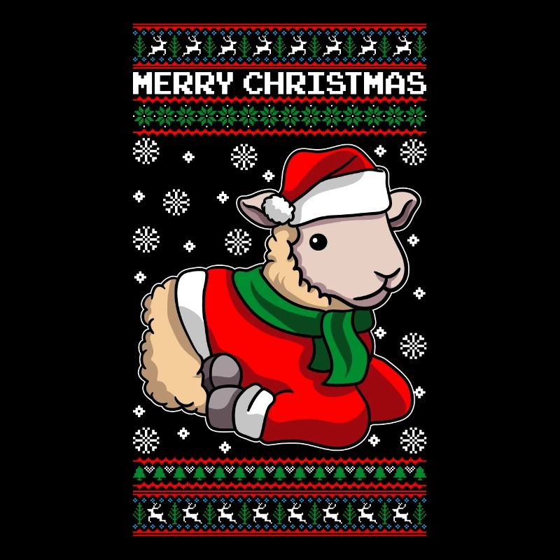 Christmas Sheep Merry Christmas